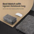 UGREEN Electronics Accessories Organizer Bag, Leather Storage for Wired Headphones Earphone USB Cable Cell Phones PC Digital Accessories.