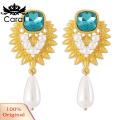 Carat Stud Earrings Medieval High Gloss Faux Pearl Women Earrings. 