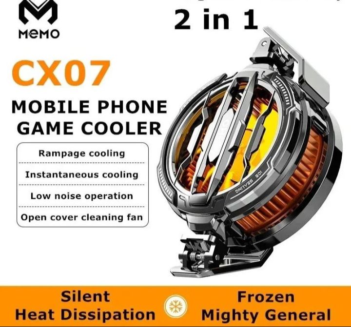 MEMO CX07 Magnetic Mobile Phone Game Cooler, Semiconductor Cooling Fan for Android PUBG