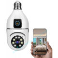 V380 pro Dual Lens(Double Camera) Wifi IP Security Bulb Camera 2. 