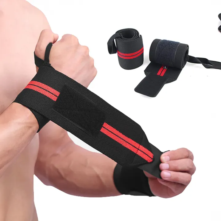 1%20Pair%20(2%20Pcs)%20Wrist%20Wraps%20Wrist%20Support%20Straps%20Designed%20For%20Strength%20Training%20Weightlifting%20And%20Powerlifting%20To%20Prevent%20Injuries%20And%20Improve%20Performance%20-%20Workout%20Essential%20-%20Image%202