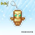 [ New ] around My World Minecraft Keychain Diamond Sword Undead Totem Lava Barrel Alloy Weapon Pendant. 