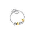 Personality Star Index Finger Rings Meaningful Fidget Spinner Rings Creative Pentagram Rotating Ring for Women Men.
