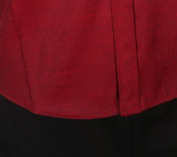 Maroon%20Solid%20Cotton%20Long%20Sleeve%20Casual%20Shirt%20for%20Men%20-%20Image%204