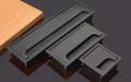 1pics 3by 6in Aluminum Alloy Rectangular Desk Cable Grommets Wire Hole Cover Cable Outlet Port Surface Table Cable Hole Furniture Hardware.