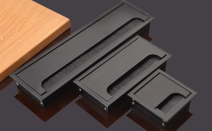 1pics%203by%206in%20Aluminum%20Alloy%20Rectangular%20Desk%20Cable%20Grommets%20Wire%20Hole%20Cover%20Cable%20Outlet%20Port%20Surface%20Table%20Cable%20Hole%20Furniture%20Hardware%20-%20Image%203