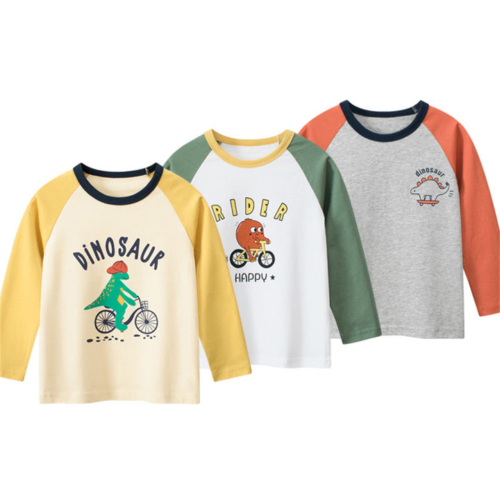 DSstyles%203%20Pcs%20Toddler%20Boys%20Cotton%20T-shirt%20Cartoon%20Pattern%20Tees%20Long%20Sleeve%20Round%20Neck%20Shirt%20Spring%20Fall%20Tops%20-%20Image%203