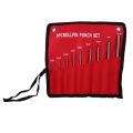 Durable 9-Piece Set-Up Punch Round Punch Pieces Roll Pin Punch Set Tool Bolt Catch Roll Pin Punch Tool Kit. 
