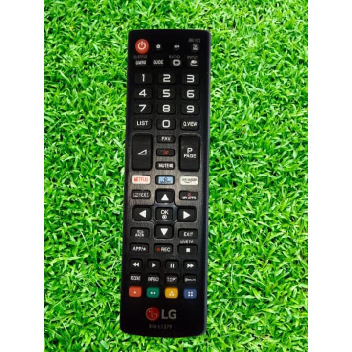 Universal Remote For LG Smart LED & LCD TV with My Apps & N-Flix & Smart TV Button RM-L1379 Black