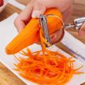 Stainless Steel Peeler Potato Carrot Cucumber Grater Fruit Vegetable Multifunction Grater Household Peeling Knife Kitchen Tool.