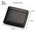 LouisWill Men Wallets Short Wallets Soft PU Leather Purse Bifold Wallet Money Cash Purses Clasp Coin Pouch ID Credit Cards Holders for Business Travel Office. 