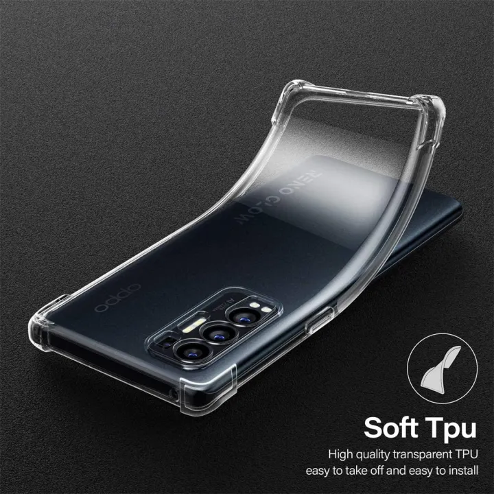 N NEWTOP Cover Per Oppo Find X3 Neo / Reno 5 Pro+ - Custodia TPU Soft Gel Trasparente Opaca, Sottile E Flessibile - 3