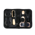 8PCS Shoe Shine Care Kit Black and Neutral Polish Brushes for Boots Shoes Sneakers. 