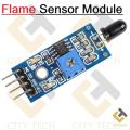 Flame Sensor For Fire Detection ModuleIR Infrared 4 Wire Flame Detection Sensor Module IR Flame Sensor Module Detector Smart Sense For Arduino.
