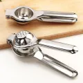 Stainless Steel Lemon Squeezer Heavy Duty Manual Citrus Juicer - Large Handheld Press.