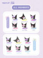 Moetch Sanrio pop bean KUROMI Home Life Series Moetch Bean Mini Ornaments Blind Box Anime Figure doll Gift Kawaii Fashion toy.