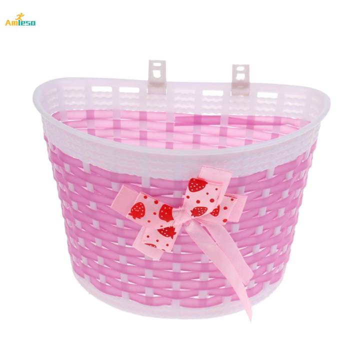 2x%20Girls%20Bike%20Front%20Basket%20Kids%20Detachable%20Shopping%20Holder%20Handlebar%20Decor%20-%20Image%203