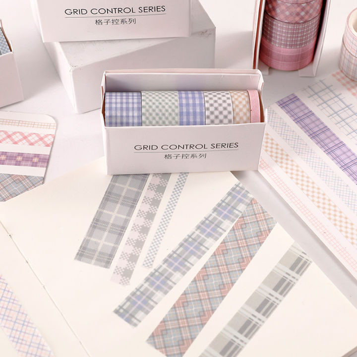 RHS%20Online%206%20Rolls/Set%20Washi%20Tape%20Lattice%20Decorative%20Masking%20Tapes%20Sticky%20Paper%20Tape%20for%20Journals%20Diary%20DIY%20Crafts%20Gift%20Wrapping%20-%20Image%206