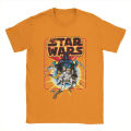 Retro Stars War Comic Men T Shirt Casual Tee Shirt Short Sleeve Crewneck T-Shirts 100% Cotton Summer Clothes.