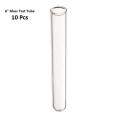 10 Pcs Glass Test Tube 6 inch for Laboratory Use. 