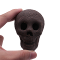 Fireproof Portable Skull Sculpture Halloween Ceramic Ornaments Skull Decor Prop.