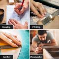 OUMERY Metal Ruler 3 Pieces Stainless Steel Ruler with Cork Backing Non Slip Straight Edge Metal Ruler for Office School Work.