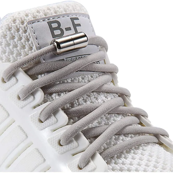 Elastic Laces Sneakers No Tie Shoe laces Round Boot Shoelaces without ties Kids Adult Quick Shoe lace Rubber Bands for Shoes