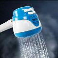 Electric Instant Hot Water Shower - White & Blue. 