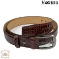 Hooba Snake Skin Pattern Men's Leather Belt.