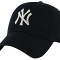 Black and White Cotton NY Cap  for Men. 