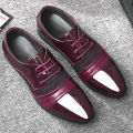 Former PU Leather Shoes for Men Lace Up Oxfords Wedding Shoes for Male Dress Shoes for Party Zapatos Para Hombre De Vestir KEEMEEUYZO.