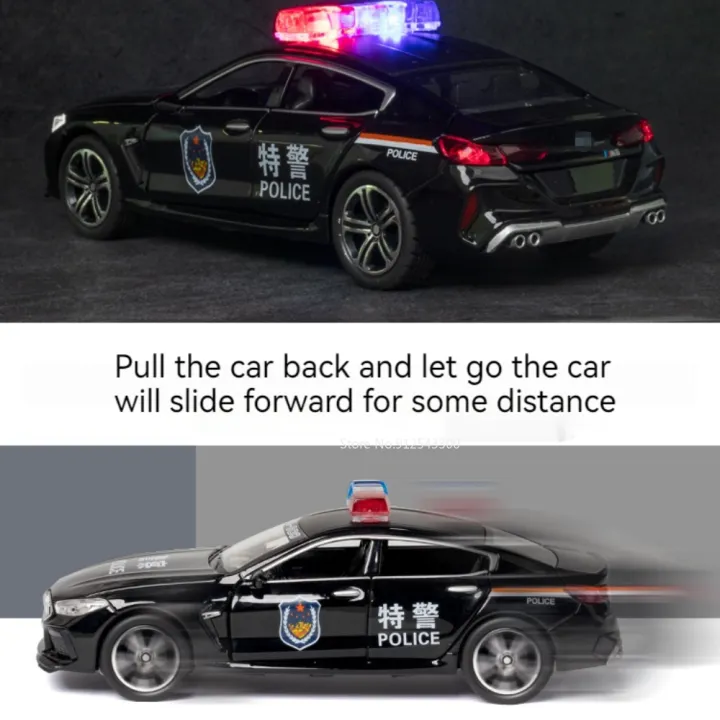 Scale%201/32%20M8%20Police%20Car%20Model%20Toy%20Metal%20Diecast%20with%20Pull%20Back%20110%20Simulation%20Vehicle%20Models%20Doors%20Openable%20Boy%20Collection%20Gift%20-%20Image%205