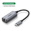 UGREEN USB C to Ethernet Adapter RJ45 to Thunderbolt 3 Type C Gigabit Network LAN Converter 10 100 1000Mbps for MacBook Pro Air, iPad Pro, Galaxy S20 S10 S9, XPS 13 15, Surface Book 2 Go, Chromebook Network Card USB Ethernet.