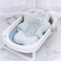 【Popular choice】 Baby Bath Seat Support Mat Foldable Baby Bath Tub Pad Chair Newborn Bathtub Pillow Infant Anti-Slip Soft Body Cushion. 
