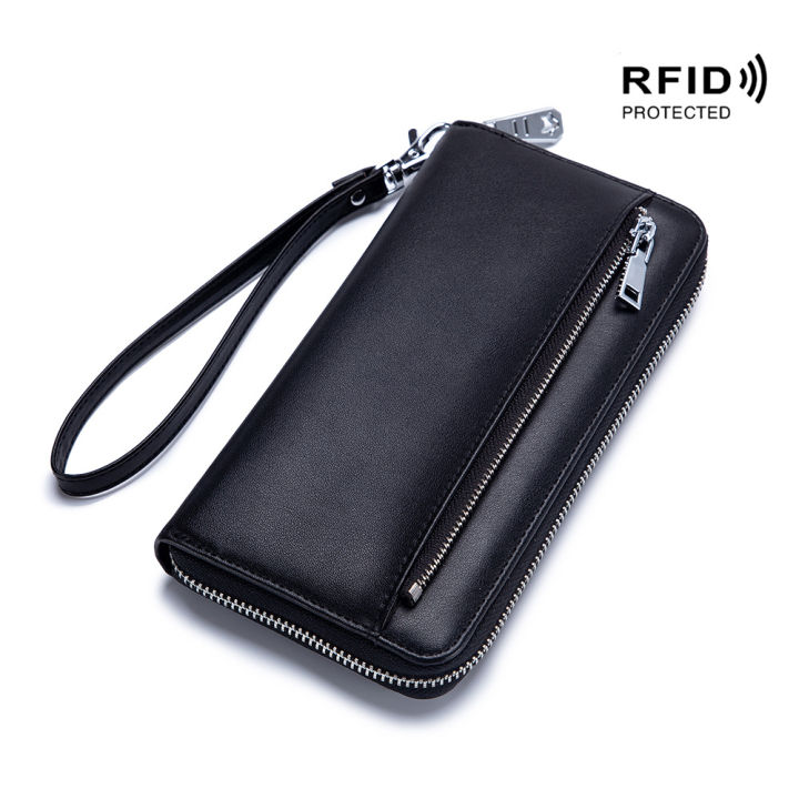 Women's%20wallet%20rfid%20anti-theft%20brush%20foreign%20trade%20Korean%20version%20fashion%20and%20simple%20leather%20long%20passport%20bag%20clutch%20-%20Image%207