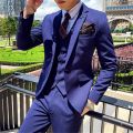 3 Pieces Set ( Jacket+Vest+Pants) 2020 Newest Men's Business Casual Suit Groom Wedding Dress Formal High Grade Male Suit. 