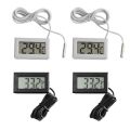 Waterproof Probe Mini LCD Digital Thermometer for Refrigerator, Aquarium, Indoor, Outdoor. 