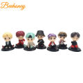 7Pcs/Set BTS TinyTAN Mini Figure Bangtan Boys Groups BTS Anime Figurine Toy TOP Group A.R.M.Y Gift Idol Doll PVC Model Ornament Kpop Merchandise. 