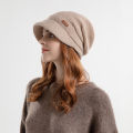Winter Women Ear Protection Skullies Cap Warm Knitted Pile Hat Fashion Plush Baggy Slouchy Beanie Thick Velvet Windproof Bonnet.