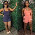Summer Sleeveless Tank Top Shorts Set Two Piece Set Womens Outifits Jogger Suit Tracksuit Women Casual Party Club 2pcs Outfits. 