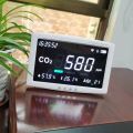 11.8 Inch LCD Screen 4-In-1 Air Quality Detector Air Quality Monitor for Home School Office US Plug. 