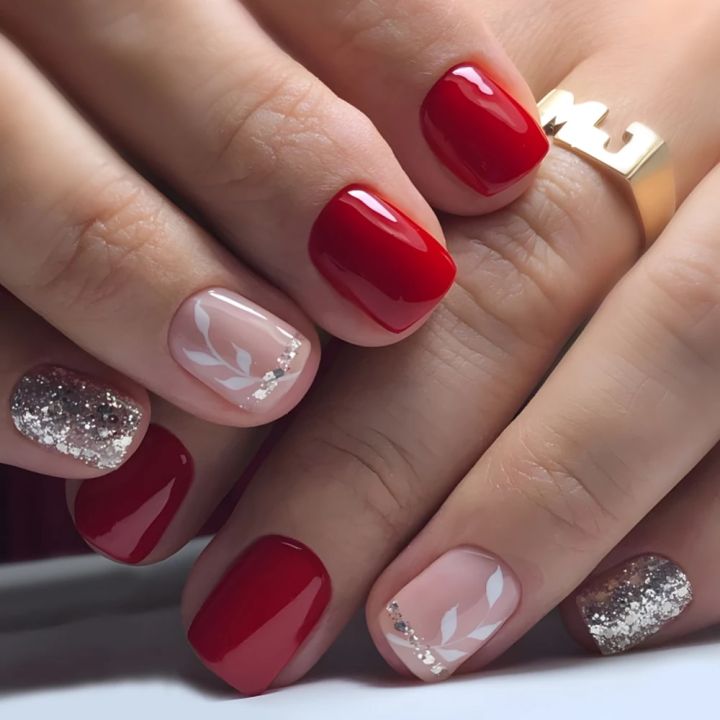 24%20Pcs%20Short%20Squoval%20Press%20On%20Nails%20Pink%20Gradient%20Stripe%20Pattern%20Nails%20Glossy%20Artificial%20Finger%20Manicure%20False%20Nails%20-%20Image%203