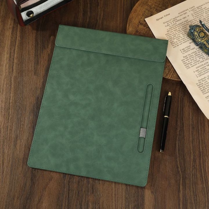 Document%20Holder%20PU%20File%20Folder%20a4%20with%20Pen%20Insert%20Paper%20Folder%20Waterproof%20Magnetic%20Writing%20Clipboard%20Business%20Meeting%20-%20Image%208