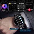 +3pc Straps Smart Watch Men Business Male Smartwatch Round Sport Smart-watch For Android IOS Fitness Tracker With Heart Rate. 