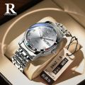 2024 New Men's Watch Men's Business Quartz Watch Multifunctional Watch Waterproof Luminous Calendar. 