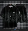 Black Summer Combo T-Shirt & Pant for Men. 