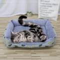 Rectangle Small Dogs Bed Comfort Puppy Bed Pet Cushion for Cats Kitten 50cmx40cm. 