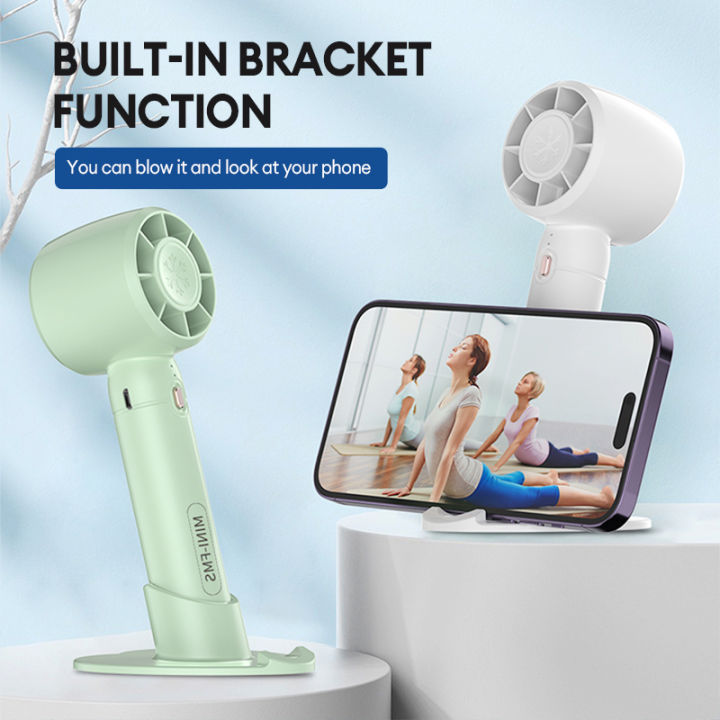 GAA%20Mini%20Handheld%20Fan%20Rechargeable%20electric%20Fans%20USB%20Strong%20Wind%20And%20Silent%205-Speed%20fan%20Adjustment%20Phone%20Holder%20-%20Image%202