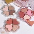 Clover Eyeshadow Palette Dreamy Eye Makeup Lucky Clover Four-color Pearlescent Matte Makeup Makeup Palette Shining And Charming BruberryBeE. 