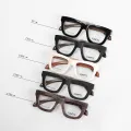Women Vintage Wooden Glasses Frames Men Wood Eyeglass Frames Oversized Fashionable Square Retro Rx Eyeglasses Frames Optical. 